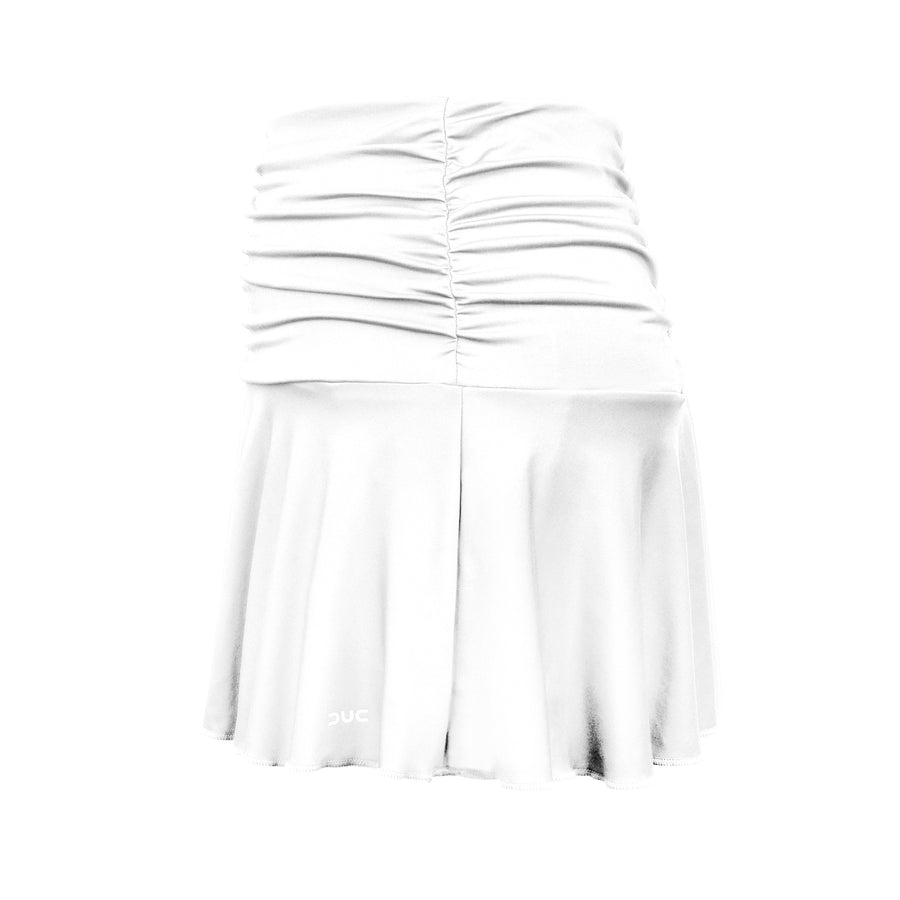 KOURTNEY ruched-flounce skort